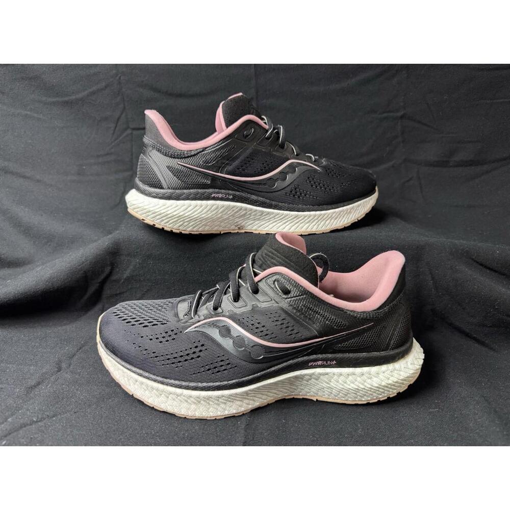 Saucony Hurricane 23 Women's 7.5 W Black Pink Running Shoes S10616-45 See Desc.